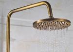 Sliding Brass Luxury Exposed Bath Shower Set Bronze Color Beautiful Appearance