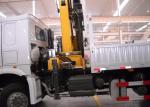 Durable SQ8ZK3Q Cargo Folding Boom Truck Mounted Crane 8 Ton For Telecommunicati