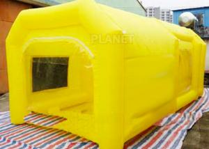 Buy cheap 6 M Yellow Inflatable Spray Booth / Automotive Paint Booths Two Air System product