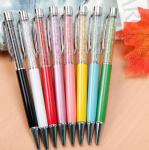 Gift promotion Twist Metal pen,unique Metal crystal ballpoint pen for lady gift