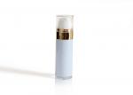Light Blue Empty Foundation Pump Bottle / Eye Serum Refillable Airless Pump