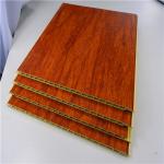 Bamboo Fiber Integrated WPC Wall Panel , Decorative PVC Wood Plastic Composite