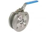 1 pc wafer flanged ball valve , 2 pc ball valve Stainless Steel Material