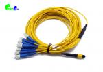 MTP Harness cable 8F SM MTP Male to FC UPC 9 / 125 Yellow 3.0mm OD LSZH Jacket