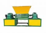 High Output Double Shaft Plastic Can Crusher / Recycling Shredder Machine