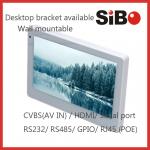 7" Glass Wall Mounting Android OS Panel RJ45 with PoE rj45 ,Wifi, Bluetooth, 3G