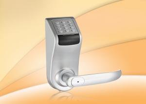 Buy cheap Silver / Golden Low Voltage Alarm Fingerprint Door Lock 10 Groups Transaction product