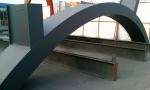 Bending Structural Steel Fabrication / Arch Shaped Curved Girders Steel