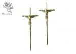Gold Jesus Casket Cross Size 37×13.7 Cm , Jesus 3 # Coffin Cross PP Material