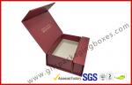 Creative red color magnet gift packaging box with gold foil , EVA foam with