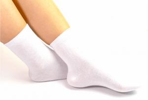Buy cheap Single Use Medical Cotton Socks , 39x9cm White Cotton Socks For Medical Area product