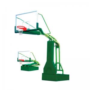 Buy cheap Green Outdoor Basketball Hoop , Portable Basketball Stand Steel Material For School product