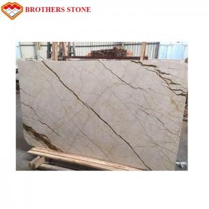 Buy cheap Sofitel Gold Beige Marble Slab , Marble Floor Tiles With Smooth Looking product