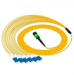 Buy cheap 10meters 12 fibers MPO MTP to LC single mode G657A1 3.0mm patch cable product
