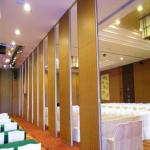 Folding Movable Conference Room Partition Walls Single Or Double Roller On Panel