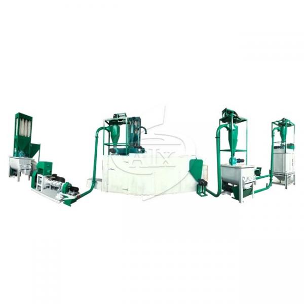 Complete Fish Feed Production Line , Non - Sinking Fish Feed Making Machine