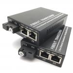 RJ45 Gigabit Ethernet Transceiver 100/100 Single Fiber Single Mode Media