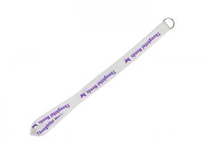 Buy cheap 902mm X 25mm Custom Team Lanyards , Classic White Printed Neck Lanyards product