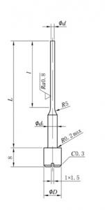 Buy cheap ISO9001 Approved Carbide Straight Ejector Pins High Wear Resistance product