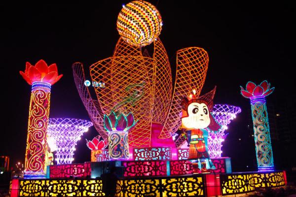 Interactive Landscape Fabric Chinese Lanterns Large Shopping Malls Charge Of Decorating