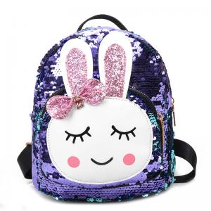 Buy cheap Mini Sequin School Backpack Rabbit Ears Reversible Glitter Bling Lightweight product