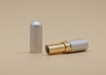 Slim Matt Silver Custom Lip Balm Tubes 4.5g Aluminum Appearance Material