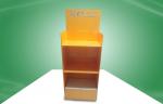 Custom Yellow POS Cardboard Displays With PMS Offset Printing For Socks &