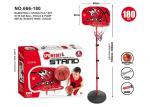 47 " Kids Adjustable Basketball Hoop With Ball Pump Tool For Sporting Game