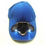 Long Brim Cotton Unisex Baseball Caps 52cm-62cm With Solar Powered Fan Hat Panel