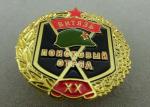 Soft Enamel Military Souvenir Badges With Zinc Alloy , Die Struck Army Awards