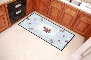 Buy cheap Floral Printing Outdoor Door Mats Durable With 100% Polyester Fleece Fabric product