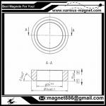 NdFeB Ring Magnet D34xd24xh10 N38 Coating Ni texture axial