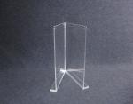 COMER A4 acrylic tabletop holder menu display stand clear lucite with alarm