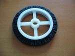 Black Roll Cotton Stenter Brushes Wheel Mini For Textile Machinery