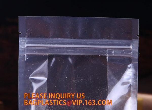 Custom self sealing zip lock bag+pp transparent garment bag+ plastic packaging for shirts, seal pp plastic zip lock bag