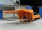 Folding Gooseneck Lowboy Trailer 100 Ton For Crane Excavator Tractor Transportat