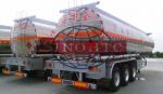 Air Suspension Gasoline Tank Trailer , Aluminium 55000 Liters Petroleum Trailers