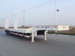 Drop Deck Low Flatbed Trailer For Vessels Transport , Flat Bed Semi Trailer