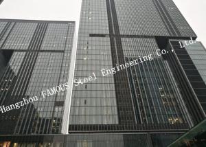 Buy cheap Double Glazed Layer Glass Facade Curtain Walling Multi Storey Steel Building For Business Mall product