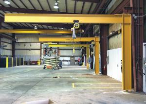 Buy cheap Stationary Crane Lifting Equipment , 360 Degree Rotation 1T Jib Arm Crane product