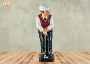 Buy cheap Decorative Figurine Polyresin Statue Figurine Resin Golfer Tabletop Statue Antique Figurines product