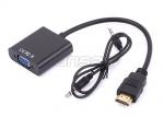 Length Customized Special Cables Bare Copper 1080P HDMI To VGA Converter Cable