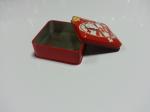 Red Hello Kitty Metal Tin Container Box Square Shape For Candy And Food