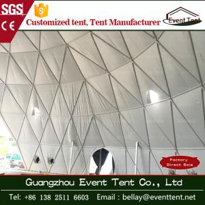 Buy cheap Round white half sphere tent , 35m diameter geodesic dome tent product