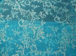 Vintage Metallic Lace Fabric Blue , Nylon Tulle Floral Lace Fabric SYD-0002