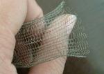 304 / 316 Knitted Stainless Steel Wire Mesh 20-700mm Width With Wire 0.01" 0.009