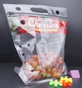 Buy cheap fresh cherry tomato packaging bag, Fresh Fruit Preservative General Grape bag, Cherry Red Lift Sealed Packaging Bag product