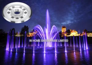 Buy cheap Purple Stainless Steel Pool Fountain Light 27 Watt IP68 , Underwater LED Lamp product
