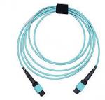 Multi Colored Multimode MPO Fiber Optic Patch Cord Jumper With LSZH Jacket