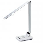 Silver Color Wireless Charger Cordless Desk Lamp With Touch Swith For Iphone X